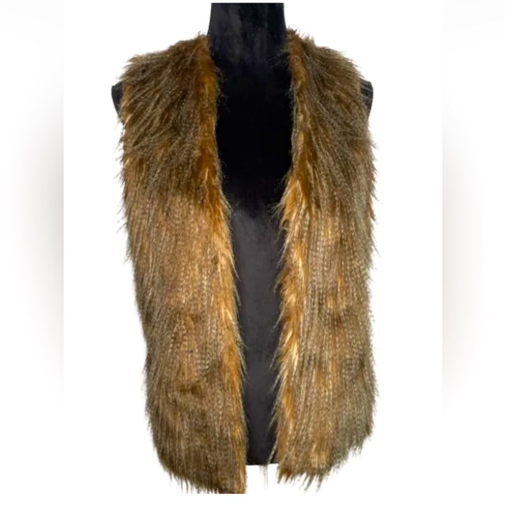 Pink Republic Faux Fur Vest Size: Sm